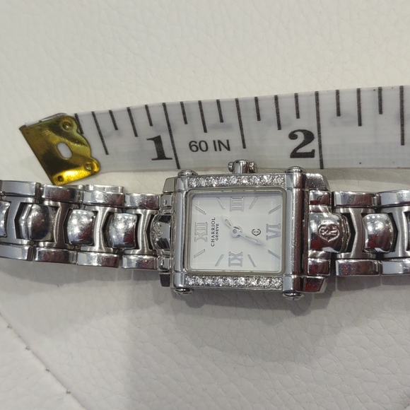 ⌚Philippe Charriol Diamond Columbus Watch Box Links 28504 Colvubvs white face - Picture 13 of 13